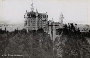 Germany Upper Bavaria Neuschwanstein Castle Cabinet Photo Lautz Isenbeck 1900 #2