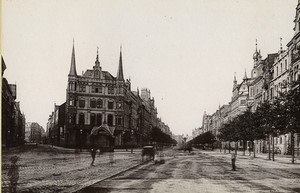 Germany Cologne Hohenzollernring Boulevard Cabinet Photo Römmler & Jonas 1899