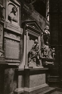 London Westminster Abbey Poets' Corner Old Cabinet Photo Römmler & Jonas 1890 #1