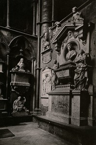 London Westminster Abbey Poets' Corner Old Cabinet Photo Römmler & Jonas 1890 #2