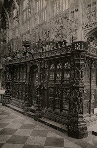 London Westminster Abbey Tomb of Henry VII Cabinet Photo Römmler & Jonas 1890