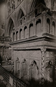 London Westminster Shrine Edward Confessor Cabinet Photo Römmler & Jonas 1890