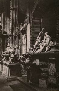 London Westminster Abbey Nightingale Monument Cabinet Photo Römmler & Jonas 1890