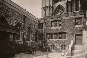 London Westminster Abbey Abbot’s courtyard Cabinet Photo Römmler & Jonas 1890