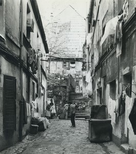 France Paris Belleville village picturesque and old-world Old Photo 1970