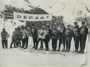 France Luchon amateur ski race cross country skiing Old Photo Filix 1970