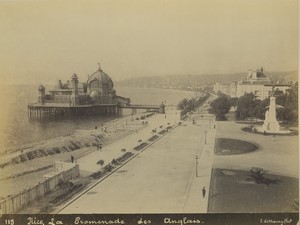 France French Riviera Nice Promenade des Anglais Old Photo F. de Mauny 1875