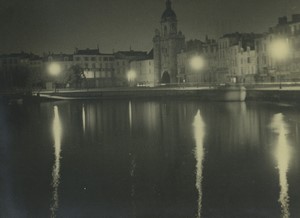 France La Rochelle Porte de la Grosse-Horloge old photo 1950