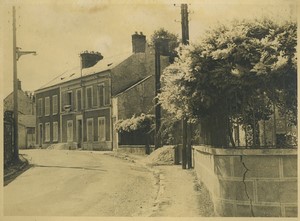 France unknown village street Old Photo 1940