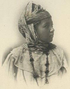 Algeria Young Bedouin Portrait Old Photogravure Geiser 1890