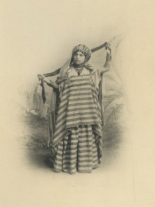 Algeria Biskra Young Girl Ouled Naïl Nailli Old Photogravure Geiser 1890