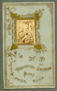 France Religion Holy Card Vanves Photo Albumen on Celluloid 1880