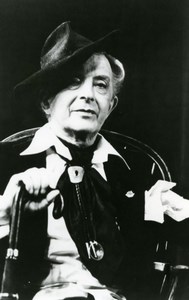 United Kingdom Quentin Crisp portrait English raconteur Gay icon Old Photo 1990