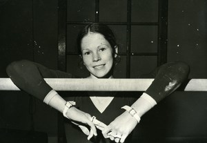 United Kingdom Pamela Hutchinson British Gymnast Old Photo 1973