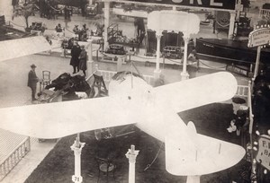 London Olympia Aero & Motor Boat Exhibition Piggott monoplane Old Rol Photo 1911
