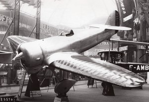 Paris Airshow Grand Palais Lorraine Hanriot LH.130 Old Agence Rol Photo 1932