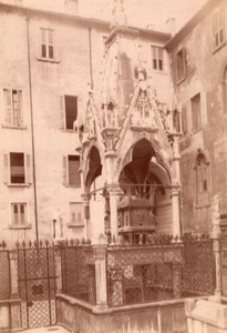 Italy Verona Monument Scaliger Mastino's tomb Old Photo 1890