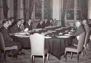 Paris Quai d'Orsay Conférence de Tanger Delegates old Press Photo 1945