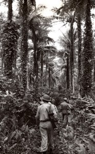 WWII Los Negros Island Australian RAAF Soldier Patrol Momote Airfield Photo 1944