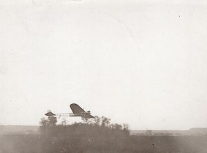 France Aviation Emile Dubonnet on Tellier Monoplane old Rapid Photo 1910