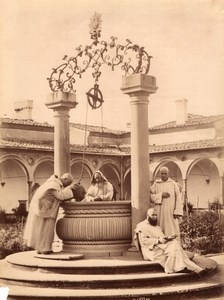 Italy Florence Charterhouse Certosa di Firenze Monks old Photo 1880