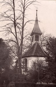 Switzerland Kussnacht Tellskapelle Chapel Hohle Gasse old Photo 1890