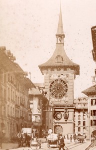 Switzerland Bern Clock Tower Zytglogge Zeitglockenturm Old Photo 1890 #1