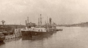 Belgium Ostend Docked Ships old Amateur Photo 1950's