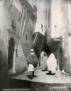 Algeria Algiers Casbah Red Sea Street Old Photo Leroux 1900