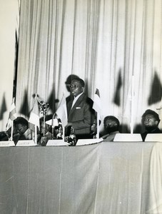 Africa Centreafrique Political Conference Senghor? Old Photo 1960