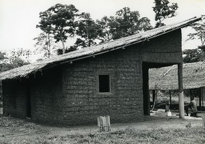 Africa Ivory Coast Mud Hut? Architecture Old Photo 1960