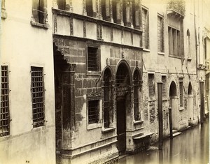 Italy Venice old house on the canal DaPonte Old Photo 1890