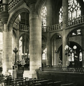 France Paris St Etienne du Mont Church old NPG Stereo Photo 1900