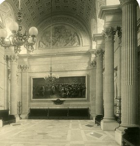 France Paris Snapshot Palais Bourbon old NPG Stereo Photo 1900