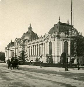 France Paris Snapshot Petit Palais old NPG Stereo Photo 1900