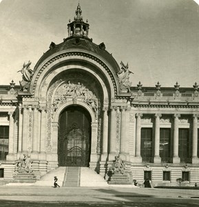 France Paris Snapshot Petit Palais old NPG Stereo Photo 1900