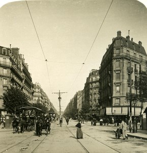 France Paris Snapshot Republic Avenue old NPG Stereo Photo 1900