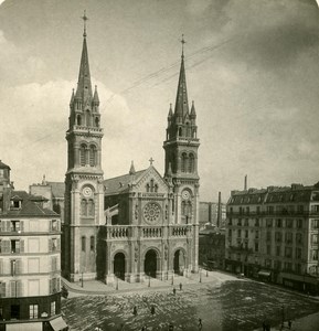 France Paris Snapshot St Ambroise Church old NPG Stereo Photo 1900