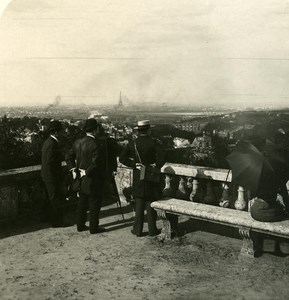 France Paris Snapshot Panorama old NPG Stereo Photo 1900