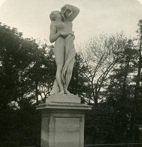 France Paris Snapshot Tuileries Garden old NPG Stereo Photo 1900