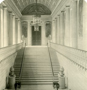 France Paris Luxembourg Museum Staircase old NPG Stereo Photo 1900