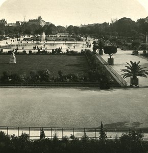 France Paris Gardens of Luxembourg Old NPG Stereo Photo 1900