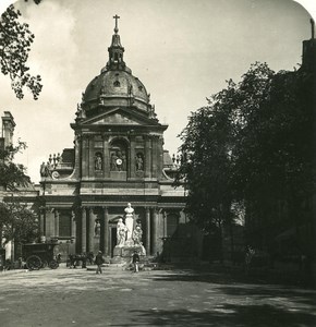 France Paris Church of Sorbonne Old NPG Stereo Photo 1900