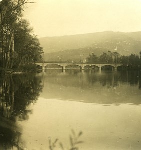 Italy Liguria Riviera Chiavari Entella River Bridge Old NPG Stereo Photo 1900