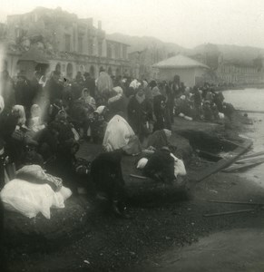 Italy Sicily Messina Earthquake Refugies Old NPG Stereo Photo 1908