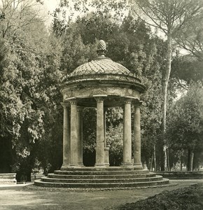 Italy Roma Villa Borghese Gardens Detail Old NPG Stereo Photo 1900