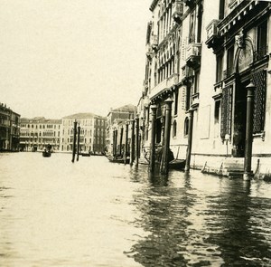Italy Venice Palace Giustiniani & Foscari old Possemiers Stereo Photo 1908