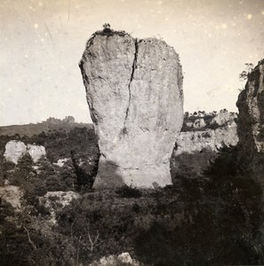 France Montpellier le Vieux Amphora Old Stereo Stereoview Photo 1900