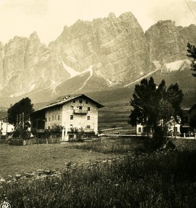 Italy Alps Dolomites Pomagagnon Ampezzo Old NPG Stereo Stereoview Photo 1900