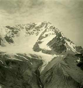 Italy Tyrol Ortier view from Rifugio Citta di Milano Old NPG Stereo Photo 1900